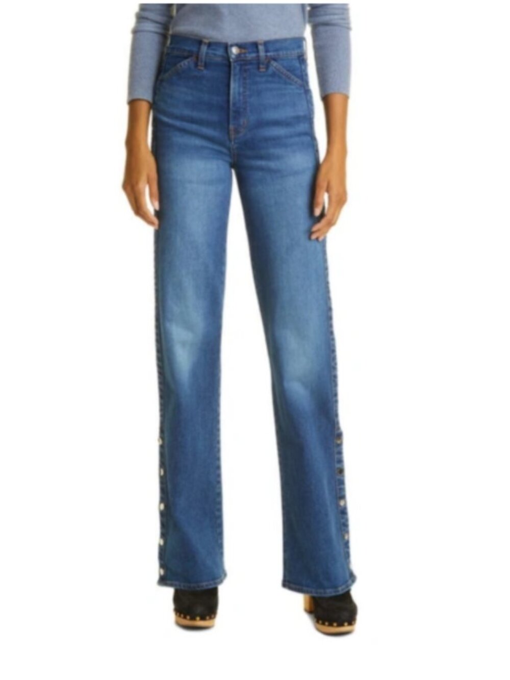 Veronica Beard Crosbie High Rise Wide Leg Jeans Size 28